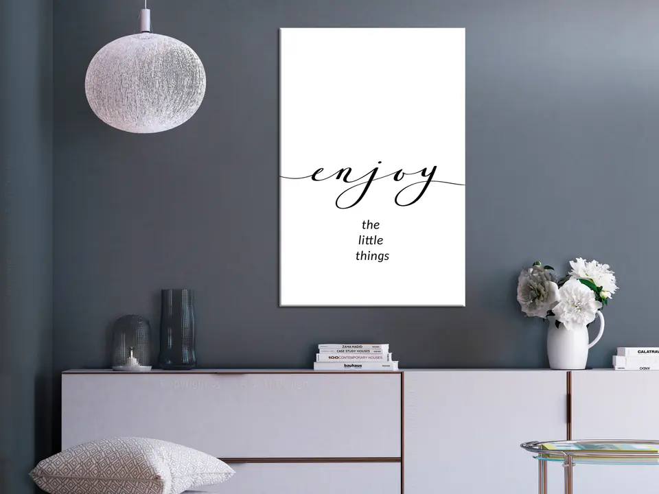 ⁨Obraz - Enjoy the Little Things (1-częściowy) pionowy (rozmiar 80x120, wykończenie Premium Print)⁩ w sklepie Wasserman.eu