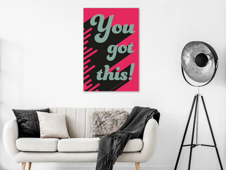 ⁨Obraz - You Got This! (1-częściowy) pionowy (rozmiar 20x30, wykończenie Standard)⁩ w sklepie Wasserman.eu