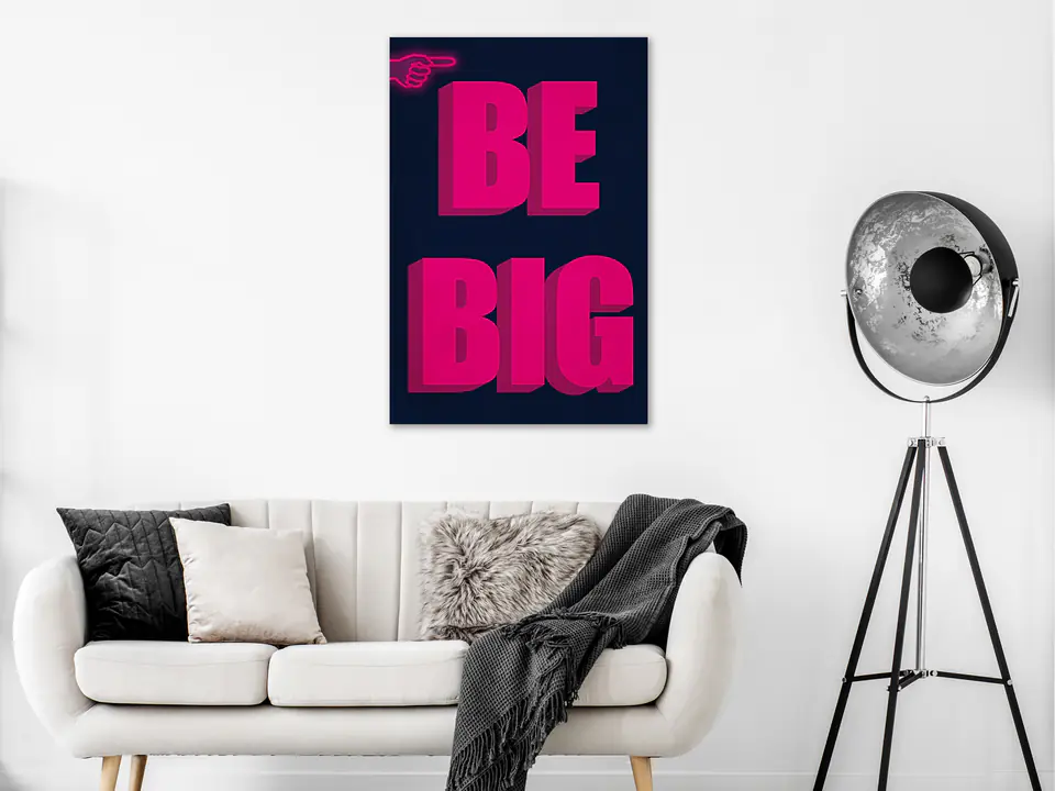 ⁨Obraz - Be Big (1-częściowy) pionowy (rozmiar 40x60, wykończenie Premium Print)⁩ w sklepie Wasserman.eu