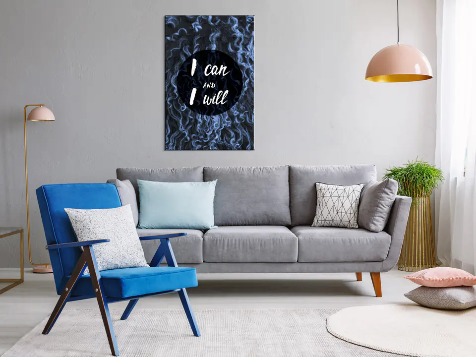 ⁨Obraz - I can and I will (1-częściowy) pionowy (rozmiar 20x30, wykończenie Premium Print)⁩ w sklepie Wasserman.eu