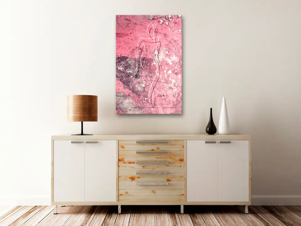 ⁨Obraz - Marmurowy kształt (1-częściowy) pionowy (rozmiar 80x120, wykończenie Standard)⁩ w sklepie Wasserman.eu