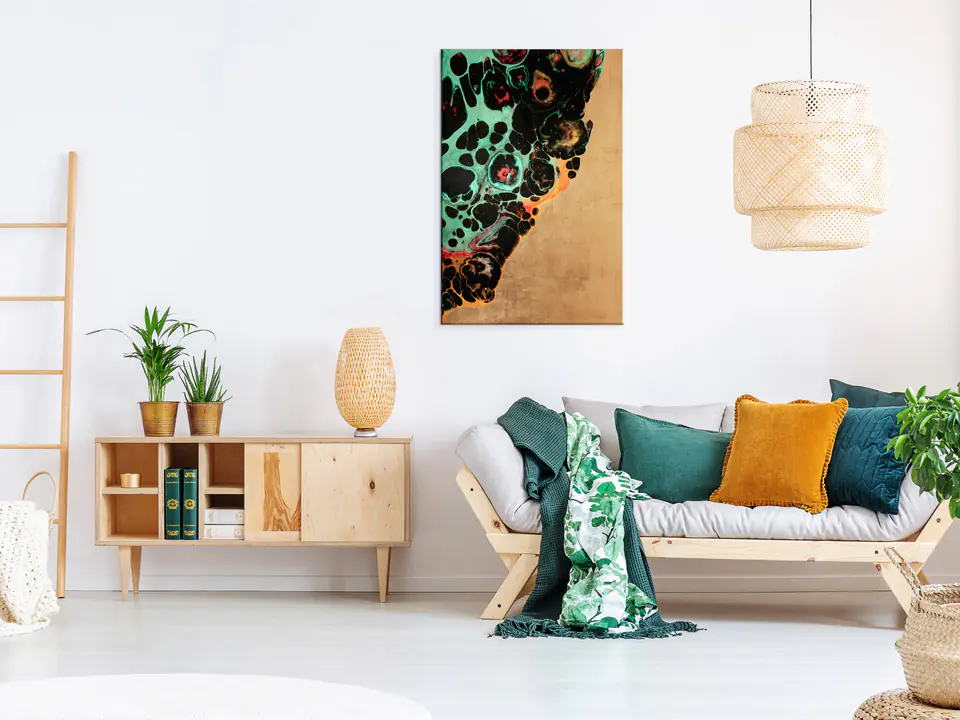 ⁨Obraz - Mineralna struktura (1-częściowy) pionowy (rozmiar 60x90, wykończenie Standard)⁩ w sklepie Wasserman.eu