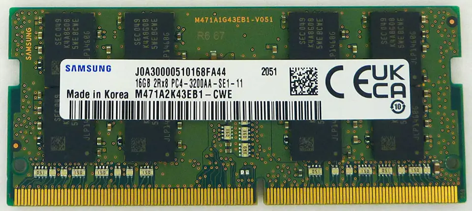 ⁨Pamięć SAMSUNG (SODIMM/DDR4/16 GB/3200MHz/1.2V/22 CLCL/SINGLE)⁩ w sklepie Wasserman.eu