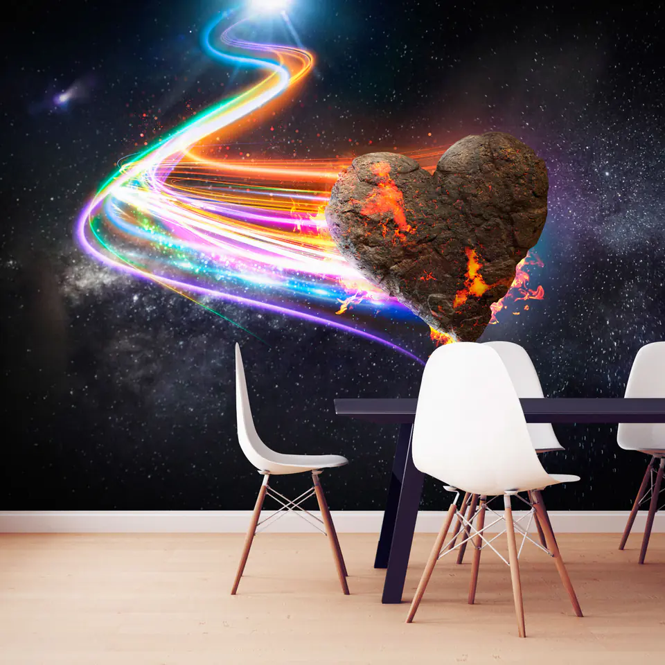 ⁨Self-adhesive mural - Love meteorite (color) (size 98x70)⁩ at Wasserman.eu