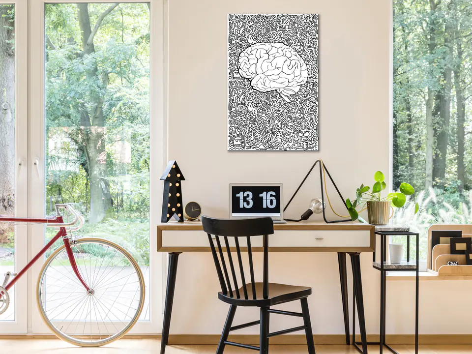 ⁨Obraz - Czysty umysł (1-częściowy) pionowy (rozmiar 20x30, wykończenie Na płótnie włoskim)⁩ w sklepie Wasserman.eu
