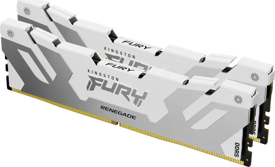 ⁨Kingston Technology FURY 32GB 6000MT/s DDR5 CL32 DIMM (Kit of 2) Renegade White XMP⁩ at Wasserman.eu