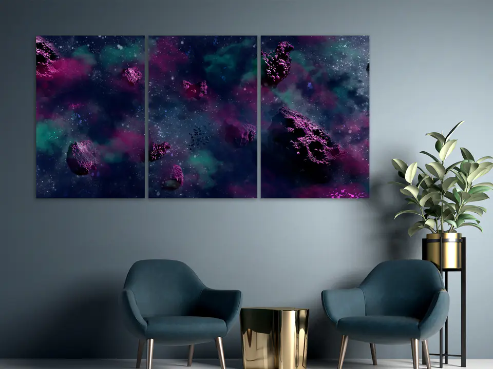 ⁨Obraz - Bezkresna przestrzeń (3-częściowy) (rozmiar 120x60, wykończenie Premium Print)⁩ w sklepie Wasserman.eu