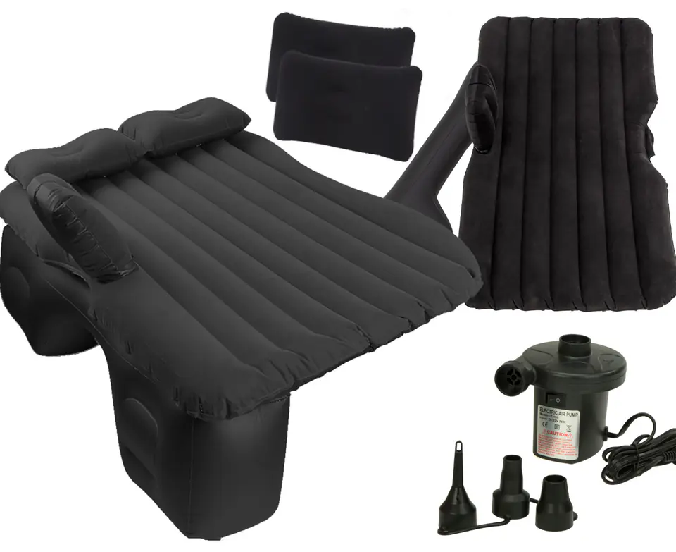 ⁨Mattress bed for car car air + pump black⁩ at Wasserman.eu