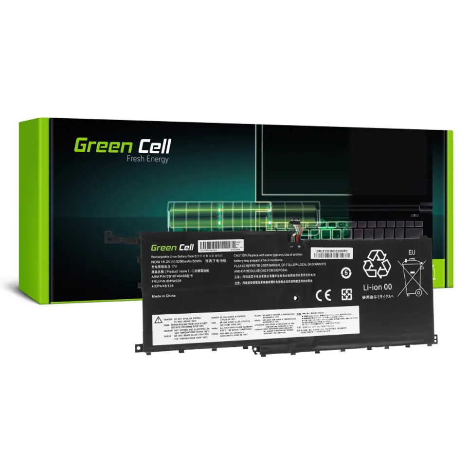 ⁨Bateria GREEN CELL do Lenovo ThinkPad LE130 (3200 mAh /15.2V )⁩ w sklepie Wasserman.eu