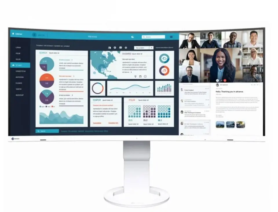 ⁨Monitor EIZO EV3895-WT (37.5" /IPS /60Hz /3840 x 1600 /Biały)⁩ w sklepie Wasserman.eu