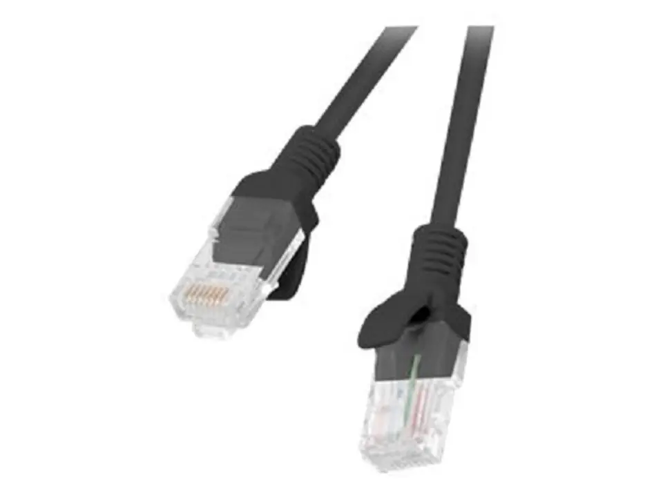 ⁨Lanberg PCU6-10CC-0025-BK networking cable Black 0.25 m Cat6 U/UTP (UTP)⁩ at Wasserman.eu