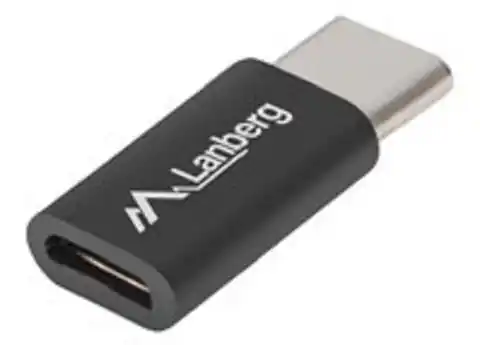 ⁨Adapter LANBERG AD-UC-UM-02 USB Type C to USB Micro-B⁩ at Wasserman.eu