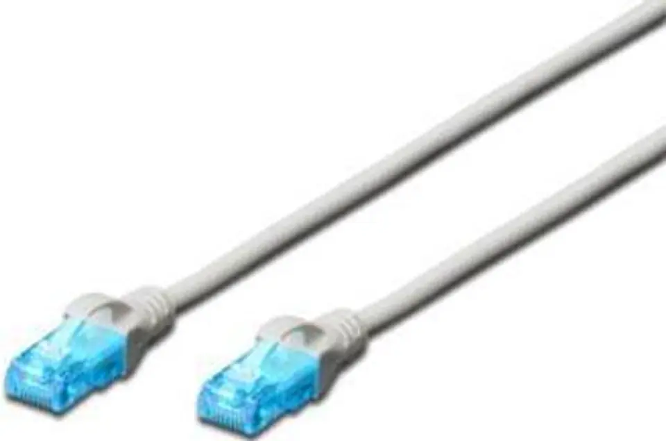 ⁨DIGITUS Cat5e U/UTP 2 m Szary 2 Patchcord⁩ w sklepie Wasserman.eu