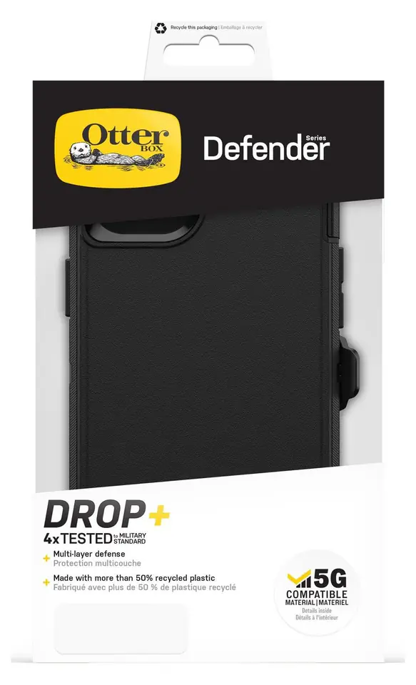 ⁨OtterBox Defender - protective case with clip for iPhone 14 Plus (black)⁩ at Wasserman.eu