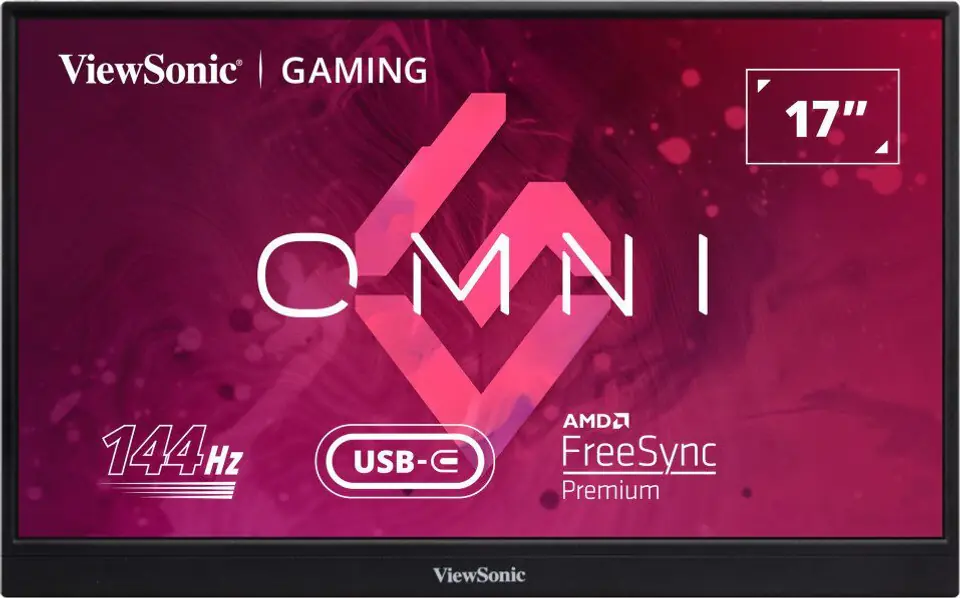 ⁨Monitor VIEWSONIC VS18891 (17" /IPS /144Hz /1920 x 1080 /Czarny)⁩ w sklepie Wasserman.eu