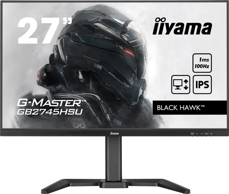 ⁨Monitor IIYAMA GB2745HSU-B1 (27" /100Hz /1920 x 1080 /Czarny)⁩ w sklepie Wasserman.eu