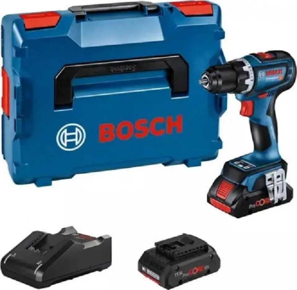 ⁨Bosch GSR 18V-90 C 18V Drill Driver 2 x 4 Ah Battery⁩ at Wasserman.eu