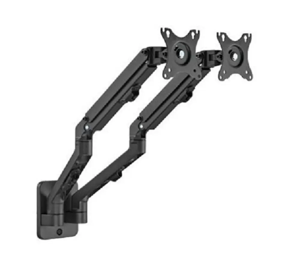 ⁨Gembird MA-WA2-01 monitor mount / stand 68.6 cm (27") Black Wall⁩ at Wasserman.eu