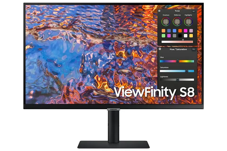 ⁨Monitor SAMSUNG LS27B800PXUXEN (27" /IPS /60Hz /3840 x 2160 /Czarny)⁩ w sklepie Wasserman.eu