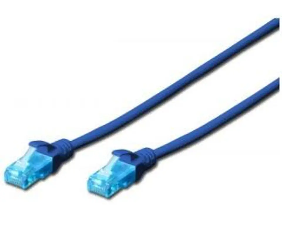 DIGITUS Cat5e U/UTP 0.5 m Niebieski 0.5 Patchcord w sklepie Wasserman.eu