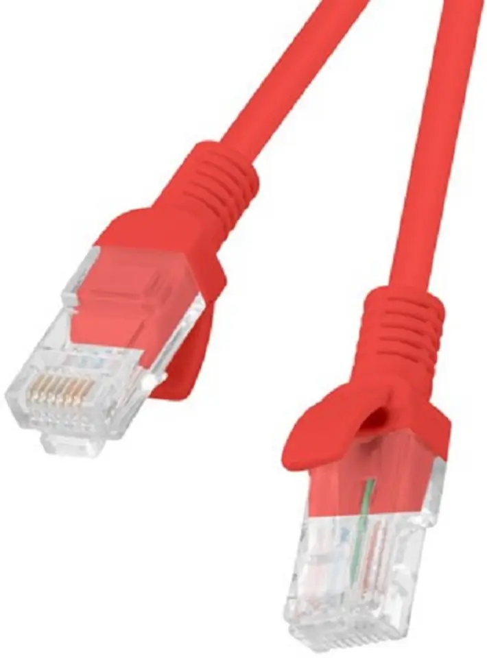 ⁨Lanberg PCU6-10CC-0050-R networking cable 0.5 m Cat6 U/UTP (UTP) Red⁩ at Wasserman.eu