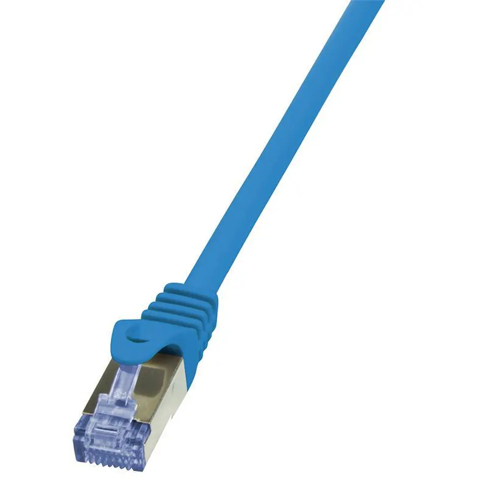 ⁨LOGILINK S/FTP Cat.6a 0.5 m Niebieski 0.5 Patchcord⁩ w sklepie Wasserman.eu