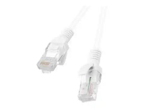 ⁨Lanberg PCU5-10CC-0200-W networking cable White 2 m Cat5e U/UTP (UTP)⁩ at Wasserman.eu