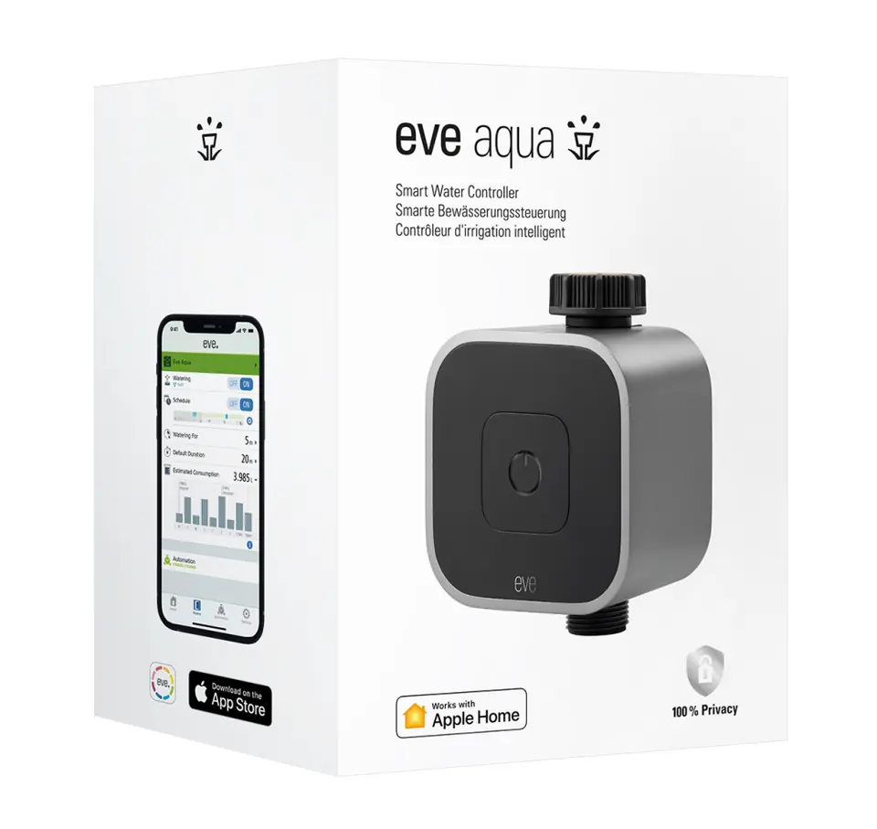 ⁨Eve Aqua - intelligent irrigation system controller (Thread technology)⁩ at Wasserman.eu