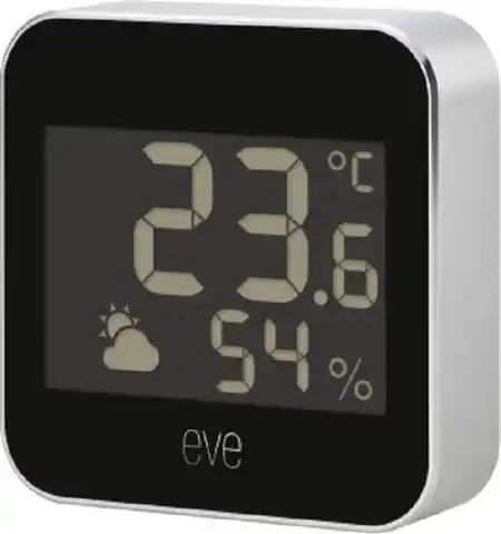 ⁨Eve Weather - temperature and humidity monitor (Thread technology)⁩ at Wasserman.eu