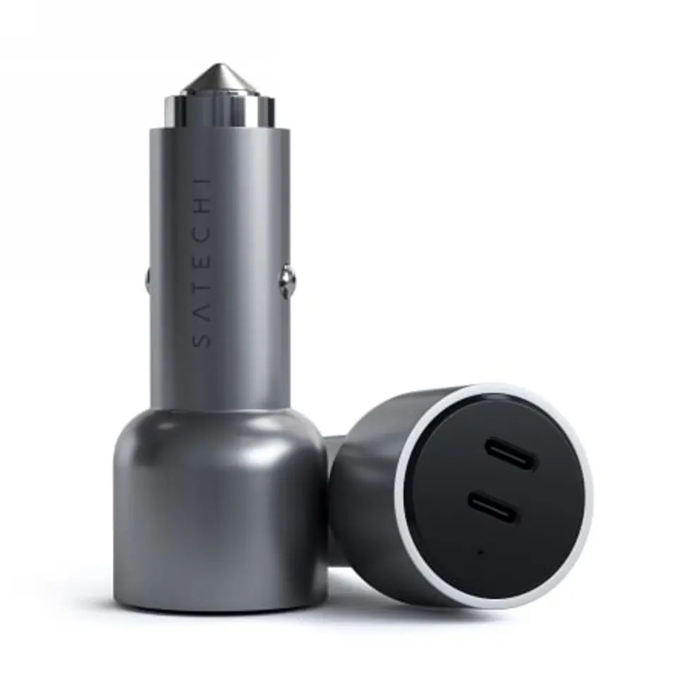 Ładowarka samochodowa SATECHI 2x USB typ C Czarny ST-U2C40CCM w sklepie Wasserman.eu