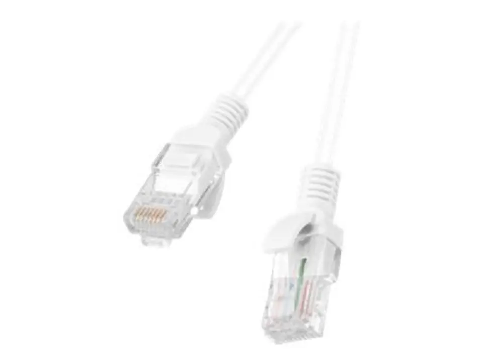 ⁨Lanberg PCU5-10CC-0500-W networking cable White 5 m Cat5e U/UTP (UTP)⁩ at Wasserman.eu