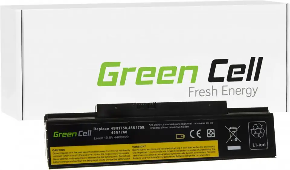 Bateria GREEN CELL do Lenovo ThinkPad Edge E550 4400 mAh 10.8 - 11.1V LE80 w sklepie Wasserman.eu