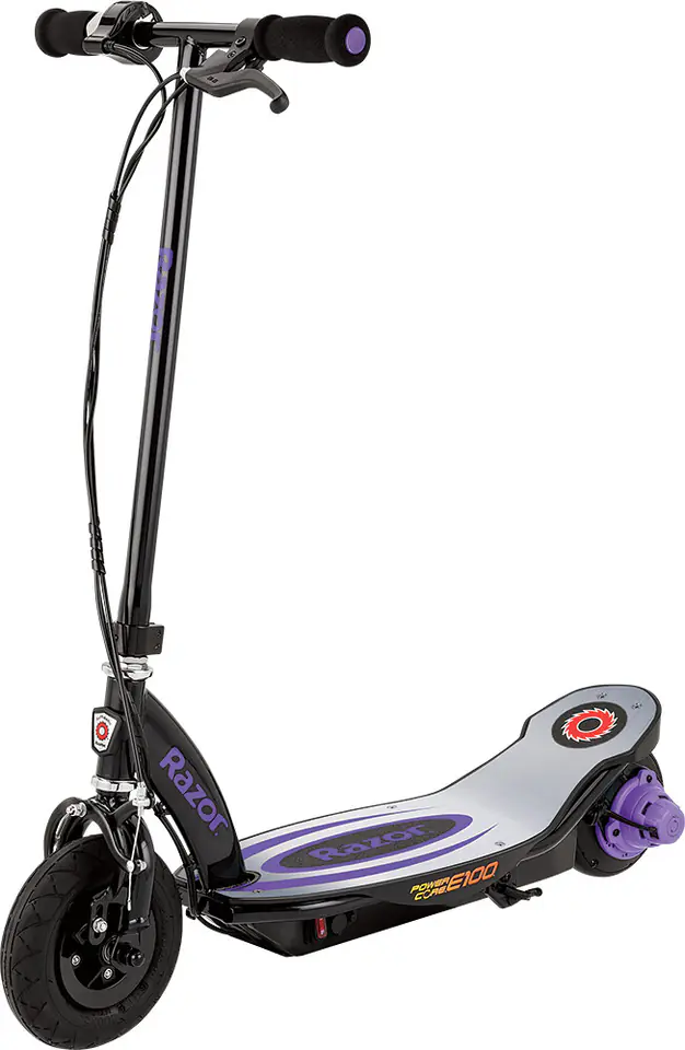 ⁨Razor-hulajnoga elektrycz E100 PowerCore Purple ALU⁩ w sklepie Wasserman.eu