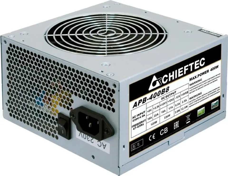 ⁨Zasilacz PC CHIEFTEC 400W APB-400B8⁩ w sklepie Wasserman.eu