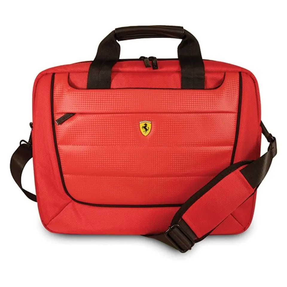 ⁨Torba na laptopa FERRARI Scuderia 16 (maks.16"/Czerwony)⁩ w sklepie Wasserman.eu