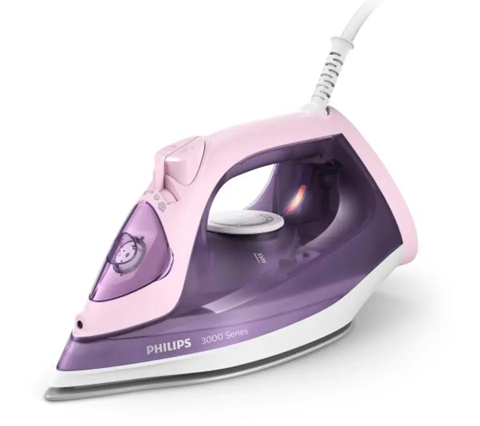 ⁨Philips 3000 series DST3020/30 iron Steam iron Ceramic soleplate 2200 W Pink, Purple⁩ at Wasserman.eu