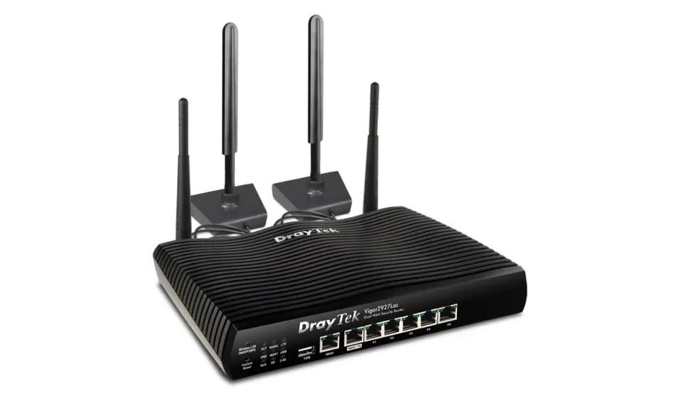 ⁨Draytek Vigor2927Lac wireless router Gigabit Ethernet Dual-band (2.4 GHz / 5 GHz) 4G Black⁩ at Wasserman.eu