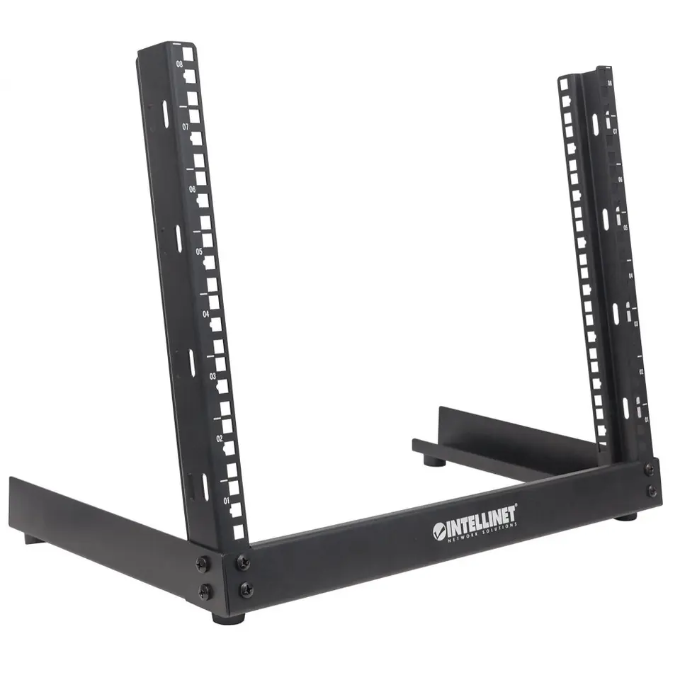 ⁨Open Rack Rack 19 Inch 8U Black⁩ at Wasserman.eu