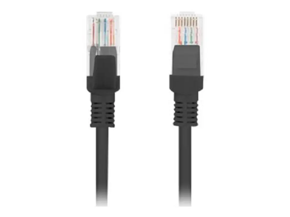 ⁨LANBERG PATCHCORD UTP CAT.5E 30M BLACK⁩ at Wasserman.eu