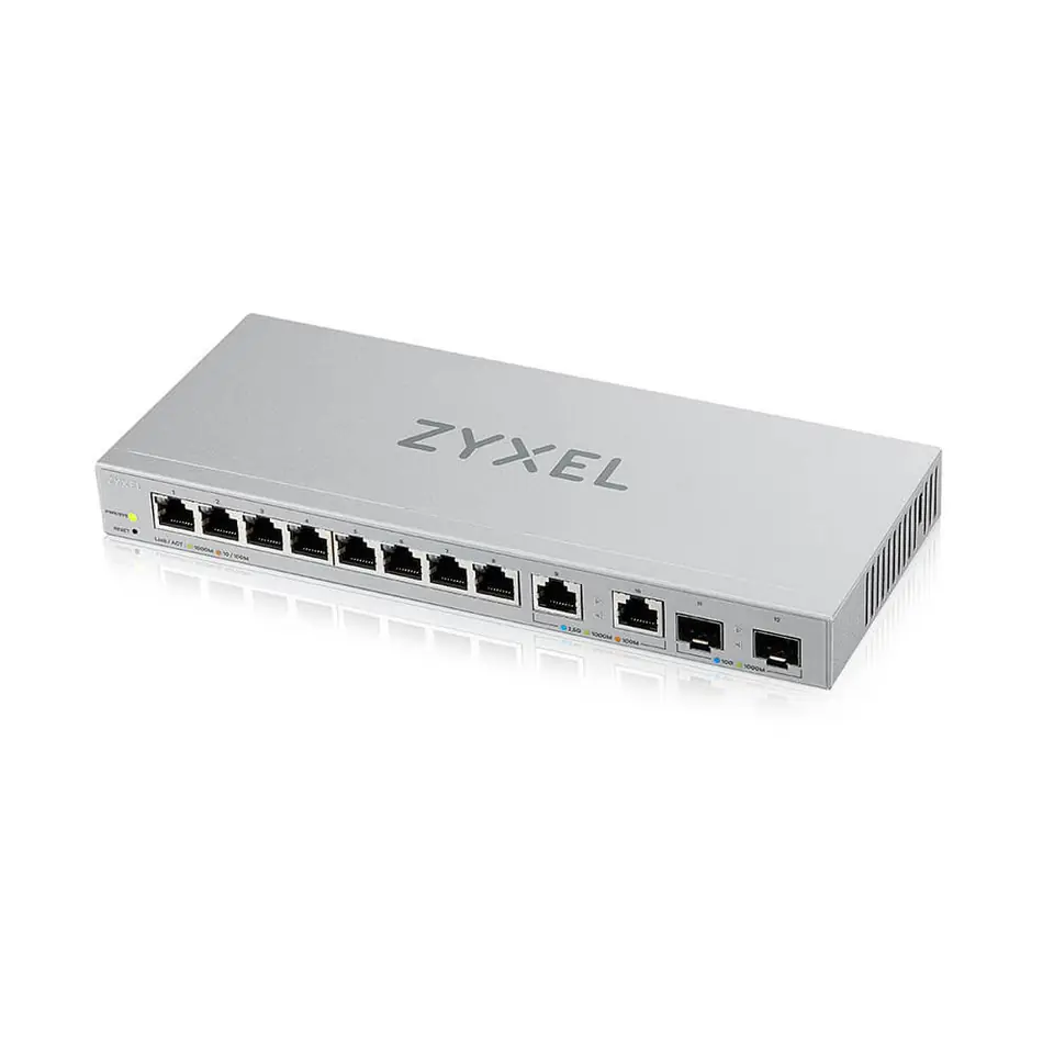 ⁨Zyxel XGS1210-12-ZZ0102F network switch Managed Gigabit Ethernet (10/100/1000) Grey⁩ at Wasserman.eu