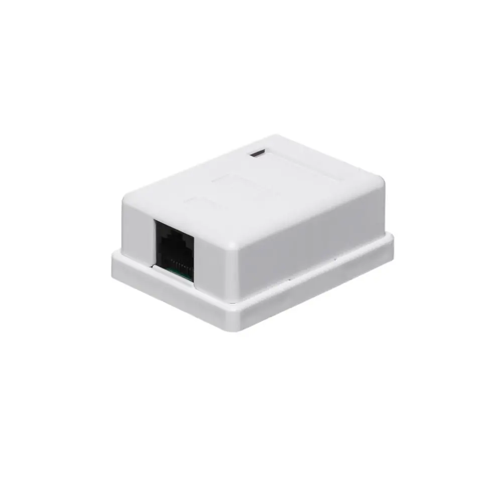 ⁨Netrack socket completely surface-mounted 1xRJ45 8p8c UTP Cat6 LSA⁩ at Wasserman.eu