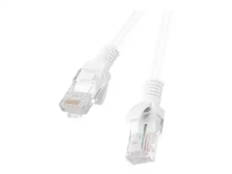 ⁨Lanberg PCU6-10CC-0050-W networking cable 0.5 m Cat6 U/UTP (UTP) White⁩ at Wasserman.eu