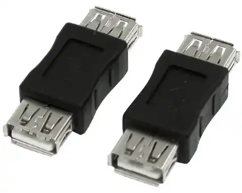 ⁨Adapter AKYGA USB 2.0 - USB 2.0 AK-AD-06 USB 2.0 Typ A (gniazdo) - USB 2.0 Typ A (gniazdo)⁩ w sklepie Wasserman.eu