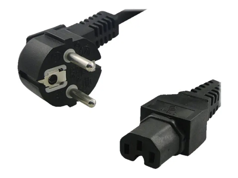 ⁨Power cable LOGILINK IEC 60320 C15 - CEE 7/7 2m. CP105⁩ at Wasserman.eu