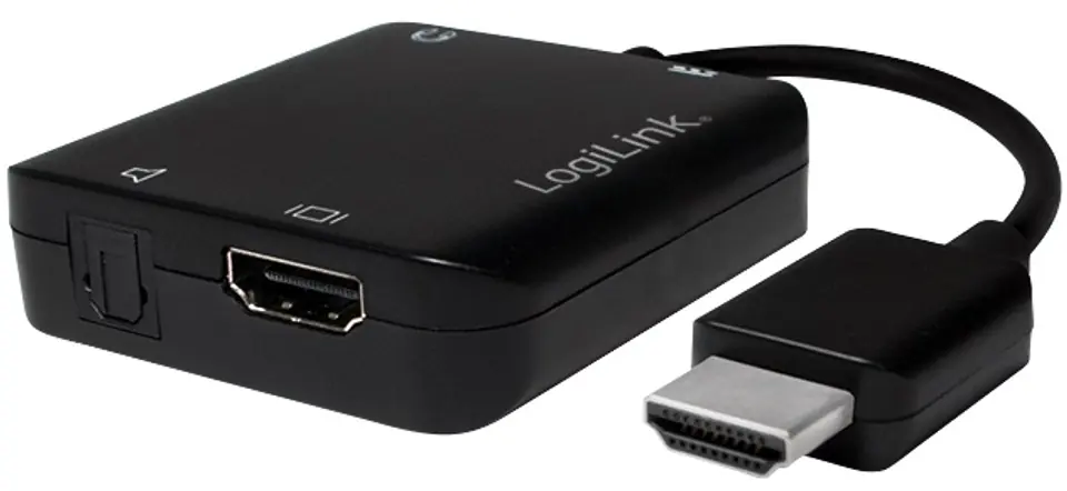 ⁨LOGILINK CV0106 HDMI - HDMI + S/PDIF + Audio 3.5 mm Converter⁩ at Wasserman.eu