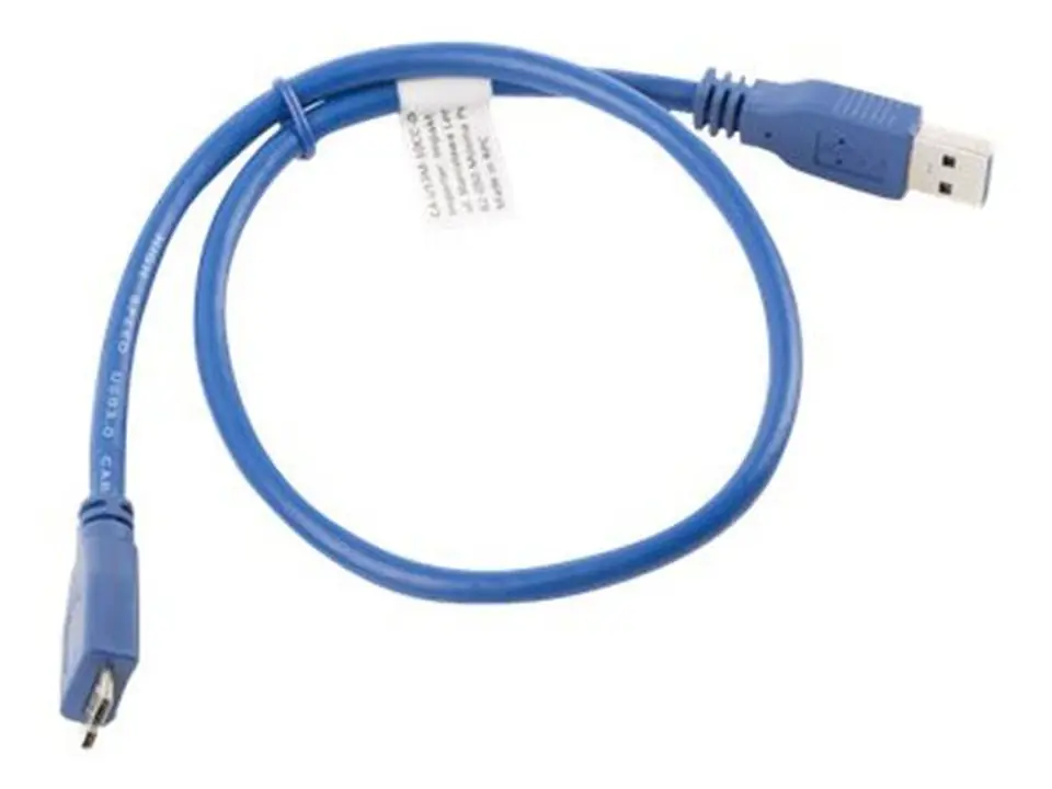 ⁨Kabel USB LANBERG microUSB B 0.5⁩ w sklepie Wasserman.eu