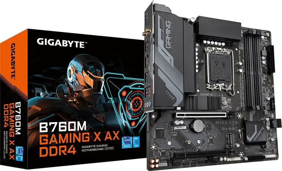 ⁨Płyta główna GIGABYTE B760M GAMING X AX LGA1700 MICRO ATX⁩ w sklepie Wasserman.eu