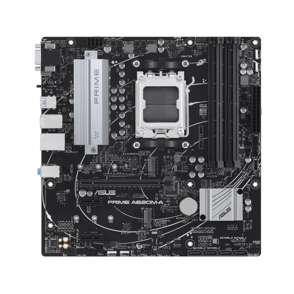 ⁨ASUS PRIME A620M-A-CSM AMD A620 Socket AM5 micro ATX⁩ at Wasserman.eu