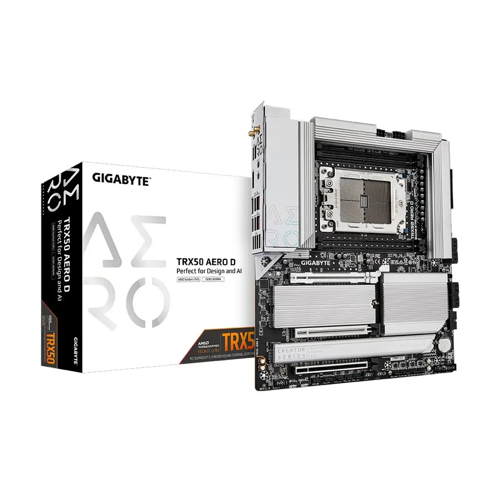 ⁨Płyta główna GIGABYTE TRX50 AERO D Socket sTR5 EATX⁩ w sklepie Wasserman.eu