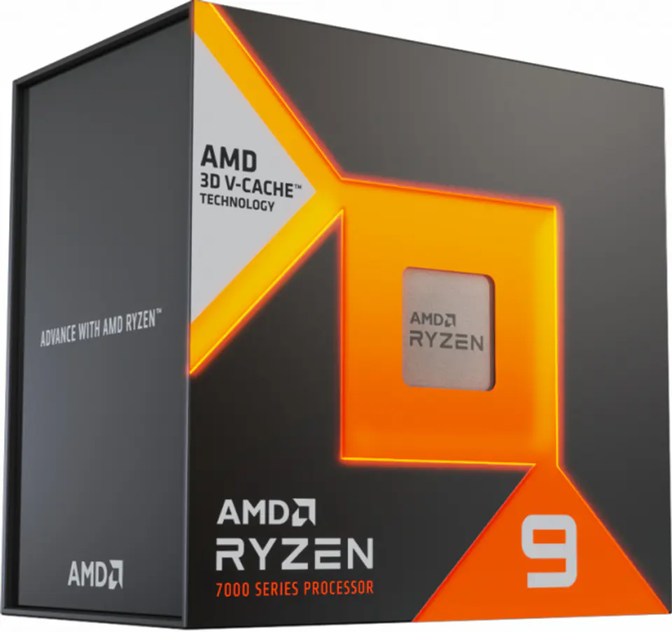 ⁨Procesor AMD Ryzen 9 7900X3D BOX (4.4 GHz /128 MB /Socket AM5 )⁩ w sklepie Wasserman.eu